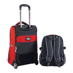 CalPak Black Fusion 20 Heavy Duty Carryon Luggage with 16 Detachable 