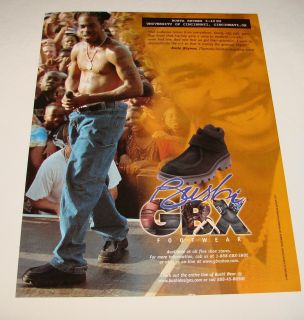 1999 Bushi GBX Shoes Ad Page Busta Rhymes