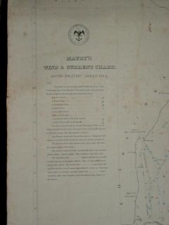C1848 Maury Wind Current Chart s Atlantic for Whale SHIP Emily New 