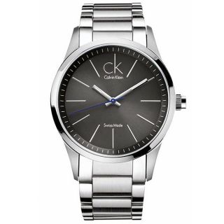 Calvin Klein Bold Grey Dial Stainless Steel Mens Watch K2241107