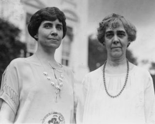 1924 Photo Mrs Calvin Coolidge and Mrs Charles Gates Dawes Half Length 