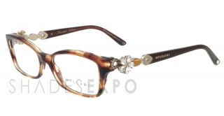 New Bvlgari Eyeglasses BV 4058B Havana 5218 BV4058 51mm