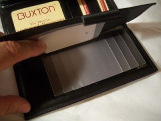Stunning Buxton Black Heiress Leather Ckbk Wallet