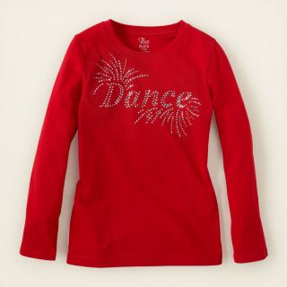   Place Red Graphic Long Sleeve Tee T Shirt Girls Dance Sz M 7 8