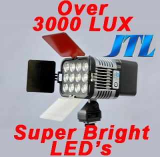 JTL Pro LED Camera Mounted Video DV Camcorder Light