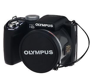 Olympus SP 720UZ 14MP 26x Zoom Digital Camera w/ Accessories