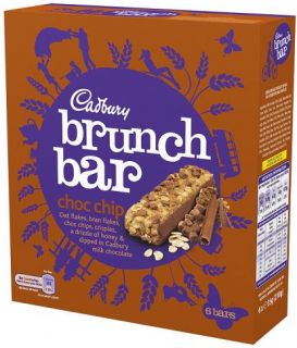 Cadbury Chocolate Chip Brunch Bars (6x35g) shipped worldwide