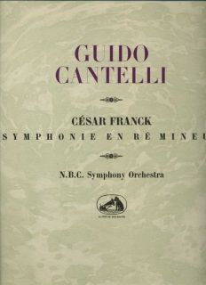 Cesar Franck Symphony D Minor NBC Orchestra Guido Cantelli FALP 446 
