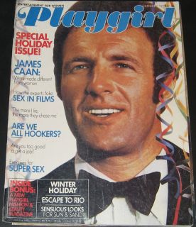 Playgirl Magazine January 1977 James Caan Tom Gagen centerfold