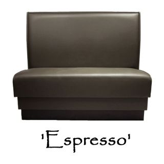 Restaurant Booth Double Espresso Diner Booth Custom Color Grade 5 