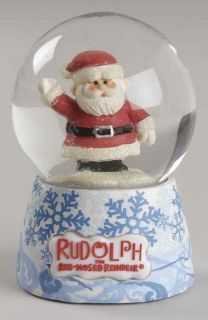 Roman Rudolph The Red Nosed Reindeer Santa Snow Globe