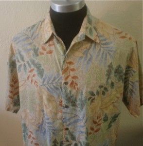   Honolulu 100% Cotton Lawn Hawaiian Aloha Lounge Club Camp Shirt XL