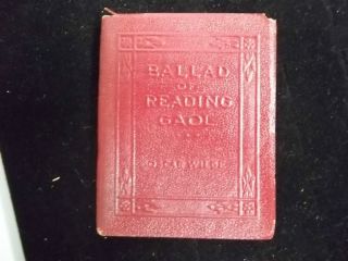 Ballad of Reading Gaol Oscar Wilde Leather Bound Book Pocket Reader 