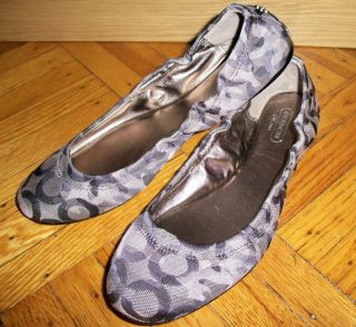 New Coach Aly Camouflage Signature Ballet Flats 8