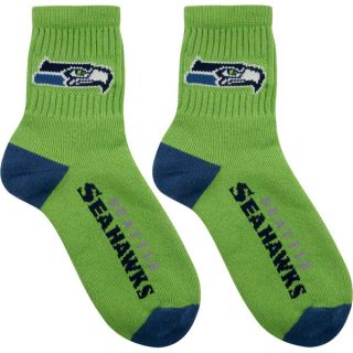  Seattle Seahawks Team Color Quarter Socks