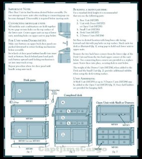 Campaign Furniture Modular Systems Unit Systems Instructions
