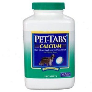 Pet Tabs Calcium 180 ct Dogs & Cats Healthy bones Pregnant lactating 