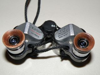 Vintage Tasco 6 x 15 mini binoculars in pouch high quality Japan 