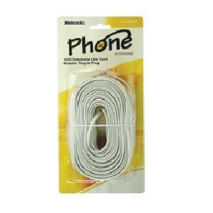 New 50ft 50 Feet White Phone Line Cord DSL Cable