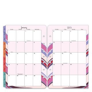   Classic Simplicity Two Page Monthly Calendar Tabs Jan 2013 Dec