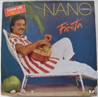 Nano Cabrera Fiesta 5 Para Las 12 Navidad Puerto Rico 1987 EX