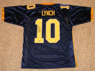    LYNCH AUTOGRAPHED SIGNED CAL CALIFORNIA GOLDEN BEARS 10 JERSEY COA