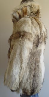 Mens Natural Canadian Coyote ¾ Car Coat Size 38