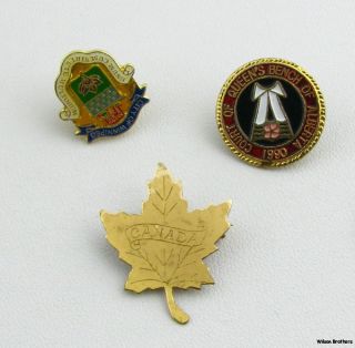 Canada Pins   Canadian Souvenir Pins Winnipeg Alberta Maple Leaf