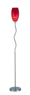 Calix Contemporary Brushed Steel Floor Lamp Light 70 H