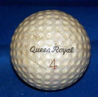 Vintage Antique Queen Royal US Rubber Cadwell Golf Ball