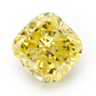 ct Canary Cushion Worlds Best Cubic Zirconia 7mm