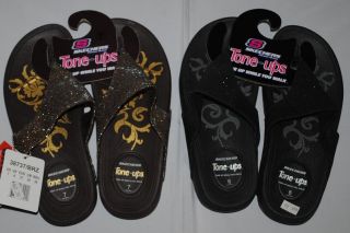 New Skechers Tone UPS Thrillers Womens Wedge Sandal 38737 Bronze 