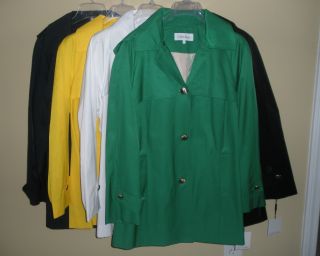 Ladies M or L Calvin Klein Single Breasted Coat w Hood 3 Colors NWT $ 