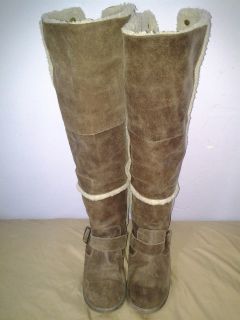 Womens Nine West Leather Upper Thigh High Boots Size 7