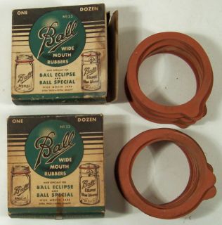 Two Vintage Ball Eclipse Special Canning Jar Rubber Rings