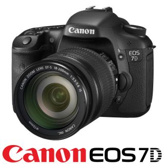 NEW BOXED CANON EOS 7D DIGITAL SLR CAMERA BODY + EF S 18 200mm IS LENS 