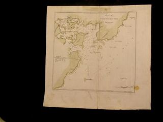 Portsmouth NH Harbor 1850 Blunt Engraved Nautical Chart
