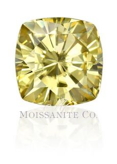 Certified 2 2ct Canary Yellow Moissanite Diamond Loose
