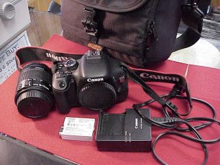 Canon EOS Rebel T3i 18 MP Digital DSLR Camera With EFS 18 55 Lens Case 