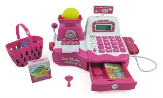   Microphone, Calculator, Play Money and Food Shopping Playset for kids