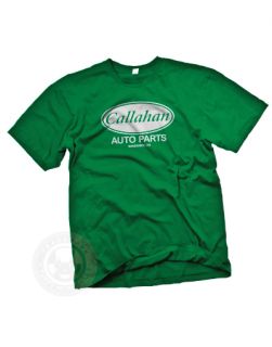 Callahan Auto Parts Funny Tommy Boy Chris Farley Movie T Shirt L Green 