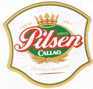 Peru Cerveza Pilsen Callao Beer Coasters 1