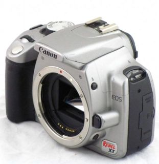 canon eos digital rebel xt 350d 8 0 mp digital slr camera silver body 