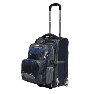 CalPak Blue Fusion 20 Heavy Duty Carryon Luggage with 16 Detachable 