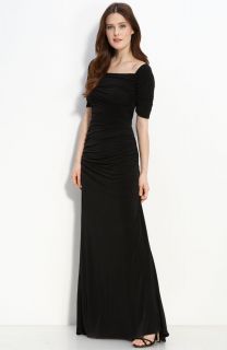 180 Calvi Klein Ruched Jersey Gown Size 2