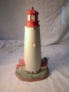 1993 Cape May Point Geo Z Lefton 1859 Lighthouse Portable Lamp 01013R 