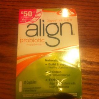 New Box of Digestive Care Align Probiotic Supplement