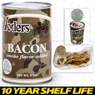   Canned Bacon Long Term Food Storage Camping Survival Two Can