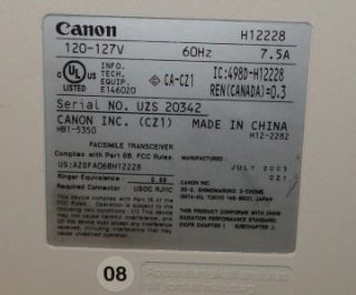 This is a used Canon Laser Class 710 Super G3 Copy/Fax Machine . The 