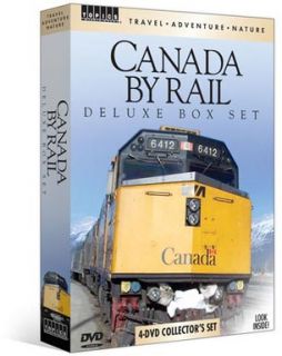 Canada by Rail Deluxe Box Set 4 DVD New CP Via Rogers Pass Canadian 